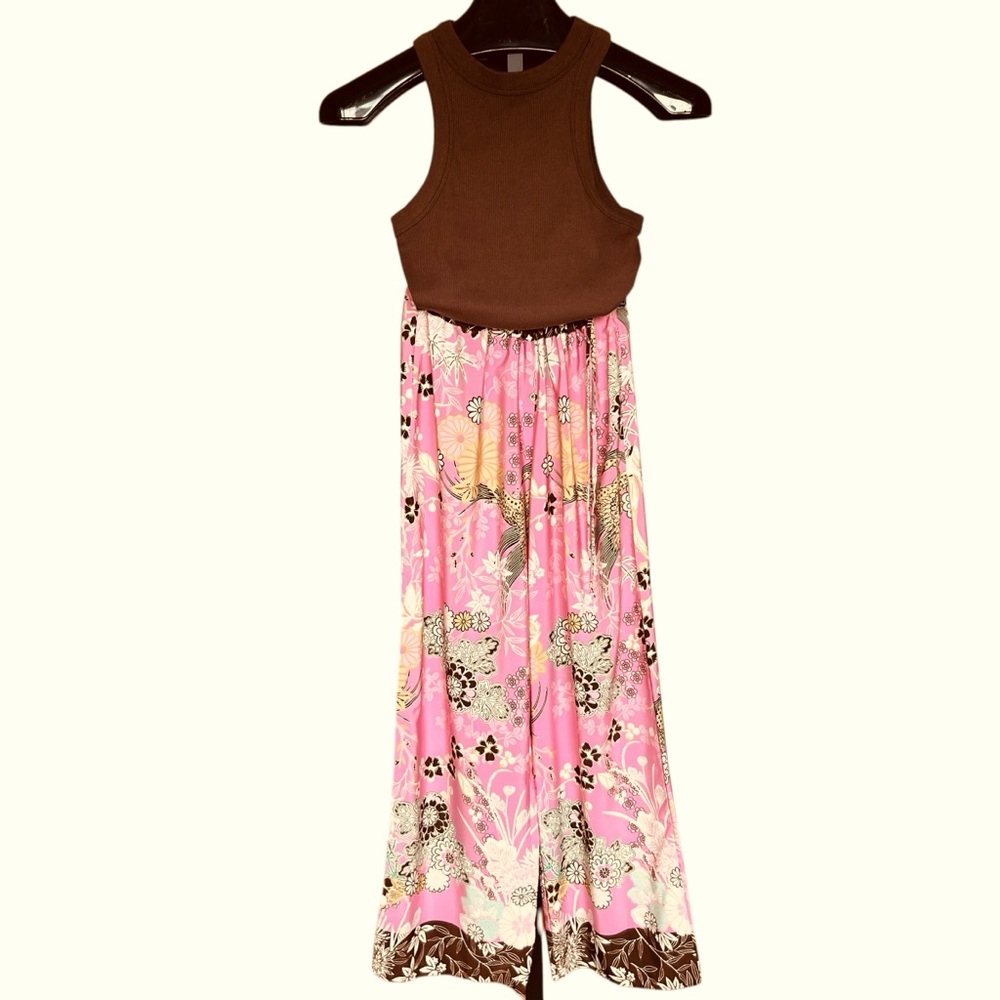 Natori Pink Floral Lounge Pants Size Small